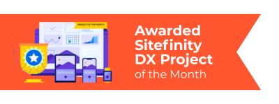 sitefinity dx project award - 2025 badge